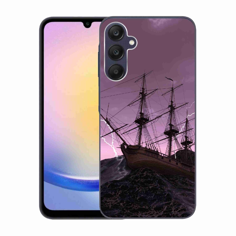 Gelový kryt mmCase na Samsung Galaxy A25 5G - loď v bouři