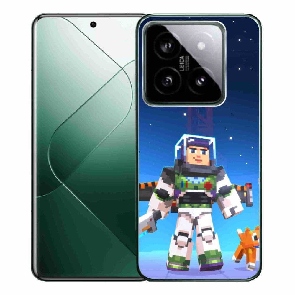 Gelový kryt mmCase na Xiaomi 14 Pro - minecraft 2