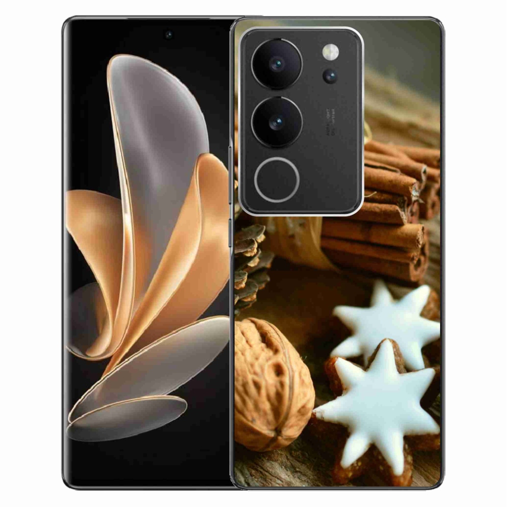 Gelový kryt mmCase na Vivo V29 5G - skořice a perníčky