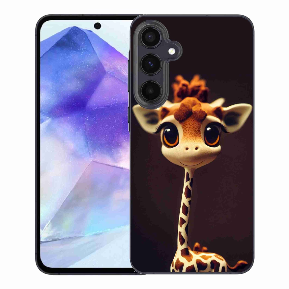Gelový kryt mmCase na Samsung Galaxy A55 5G - malá žirafa