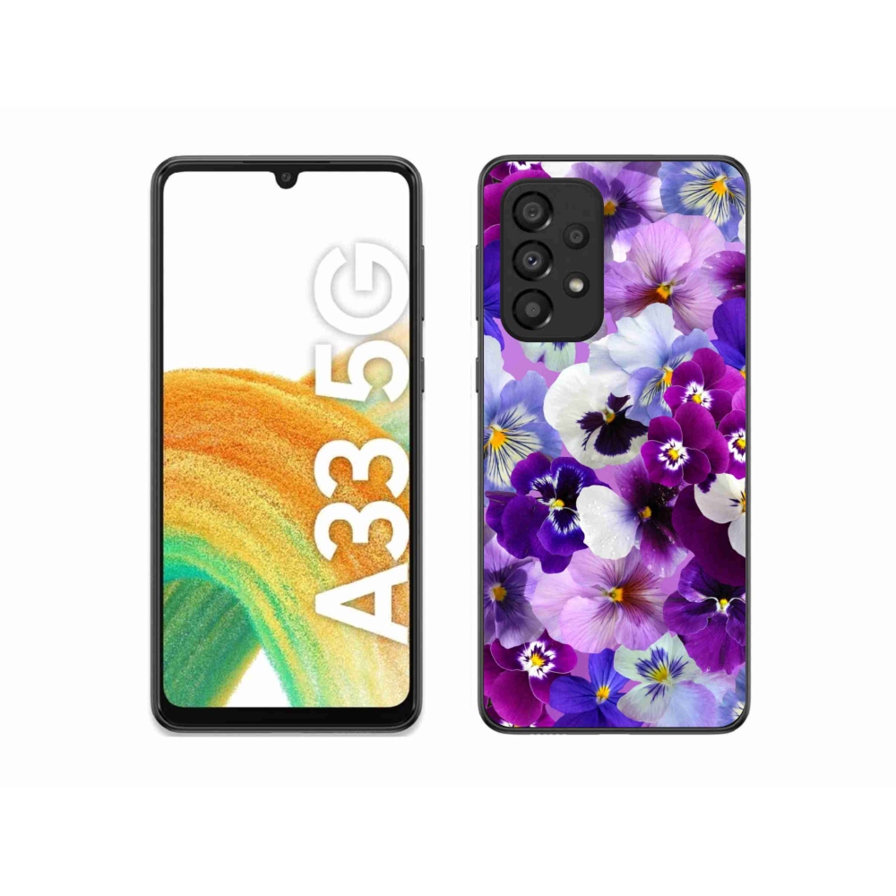 Gelový kryt mmCase na Samsung Galaxy A33 5G - květiny 9