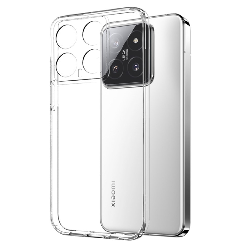 NORTHJO průhledný gelový obal + tvrzené sklo na Xiaomi 14 - průhledný