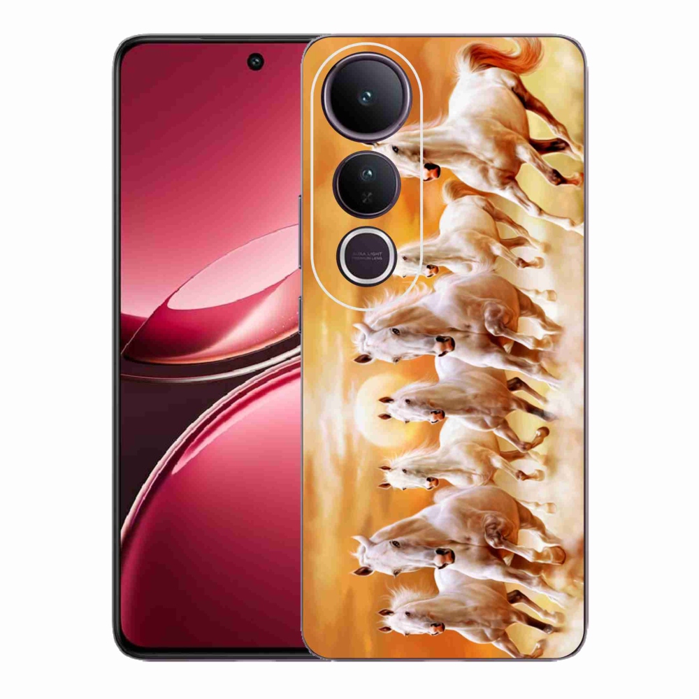 Gelový kryt mmCase na Vivo V50 Lite 4G/5G - koně 2