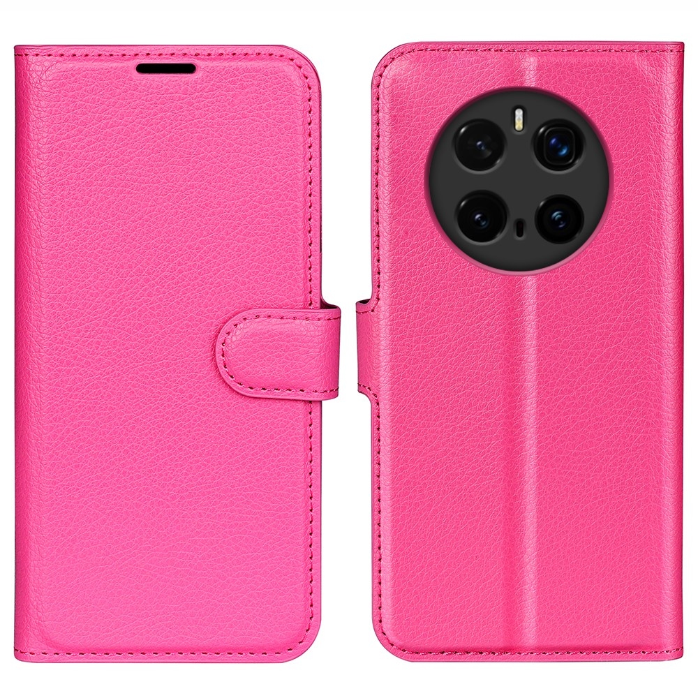 Litchi knížkové pouzdro na Honor Magic 7 Pro 5G - rose