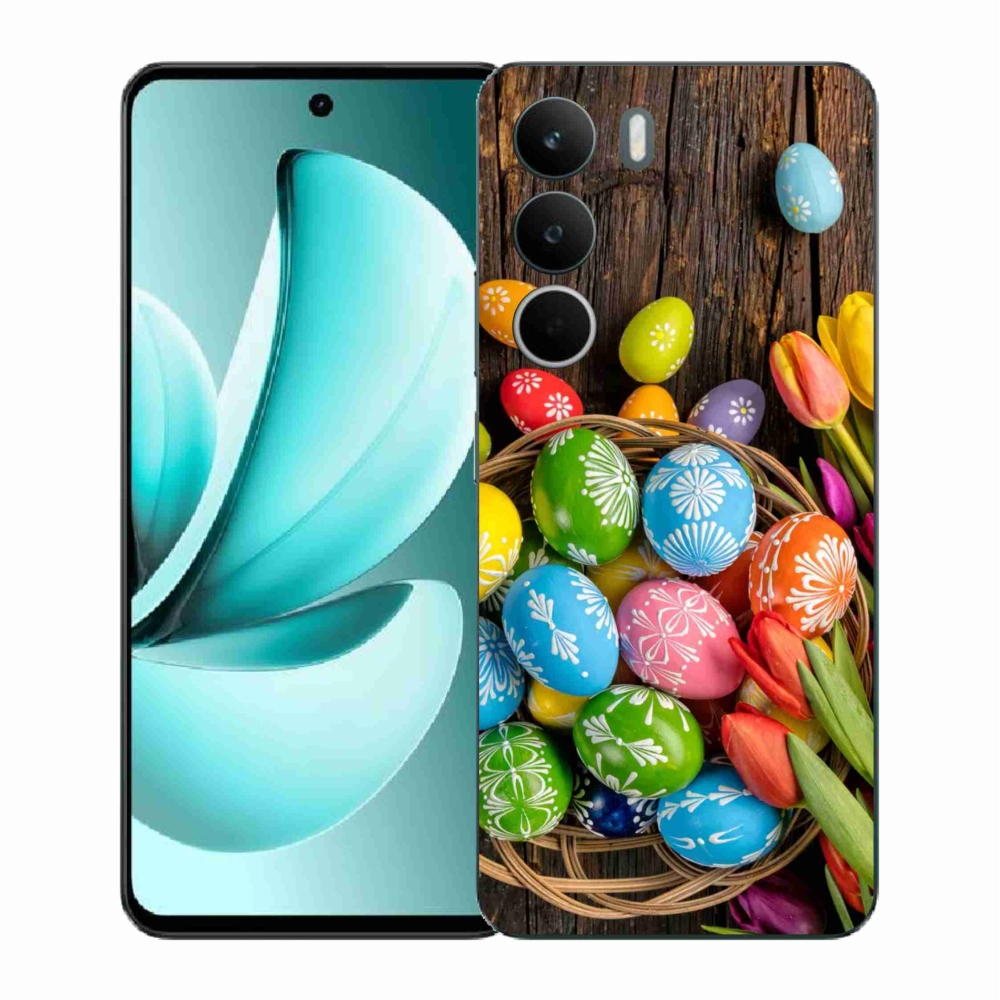 Gelový kryt mmCase na Realme C71 - velikonoční vajíčka