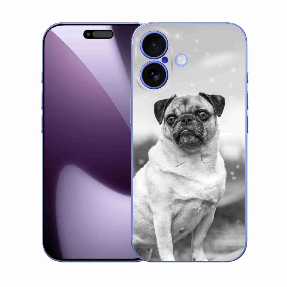 Gelový kryt mmCase na iPhone 17 - mops
