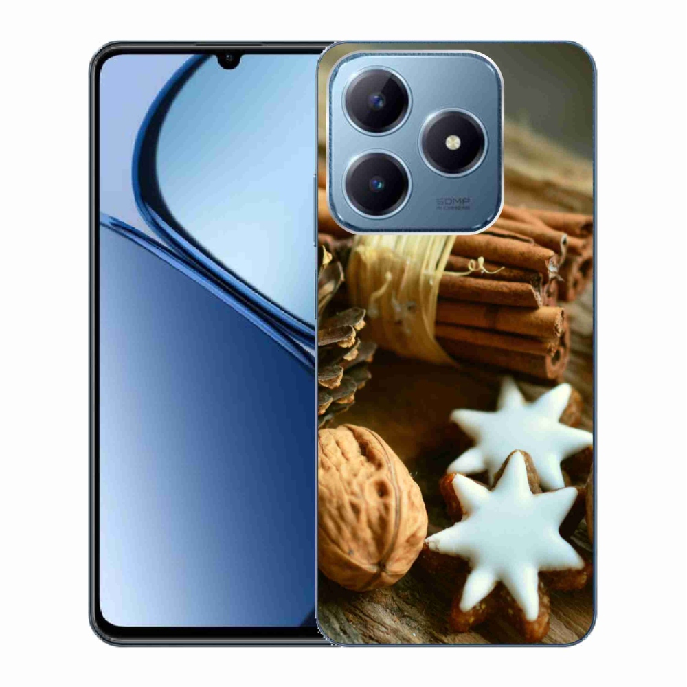Gelový kryt mmCase na Realme C63 - skořice a perníčky