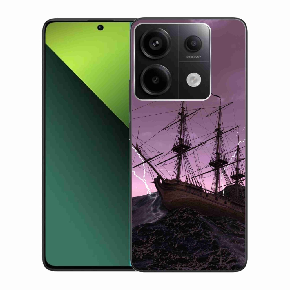 Gelový kryt mmCase na Xiaomi Redmi Note 13 Pro 5G/Poco X6 5G - loď v bouři