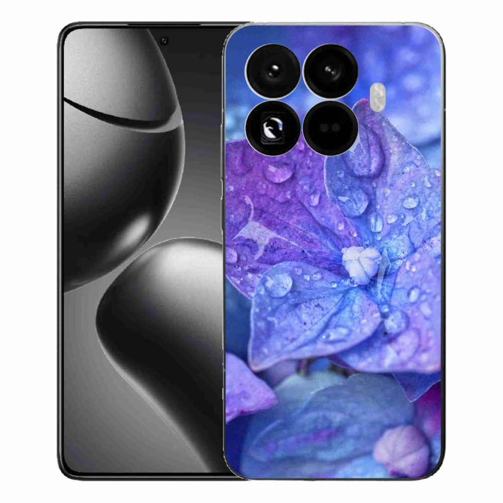 Gelový kryt mmCase na Xiaomi 15T Pro - fialový květ