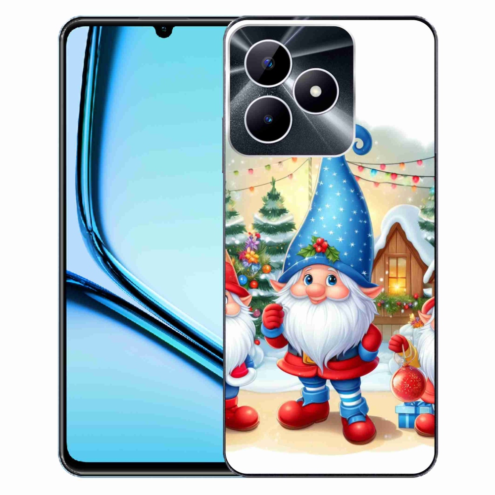 Gelový kryt mmCase na Realme Note 50 - vánoční skřítci