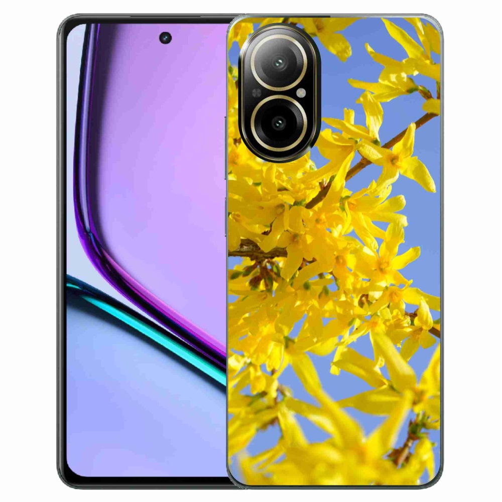 Gelový kryt mmCase na Realme C67 - žluté květy