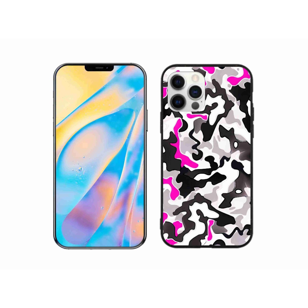Gelový kryt mmCase na iPhone 12 Pro - maskáčový vzor 5