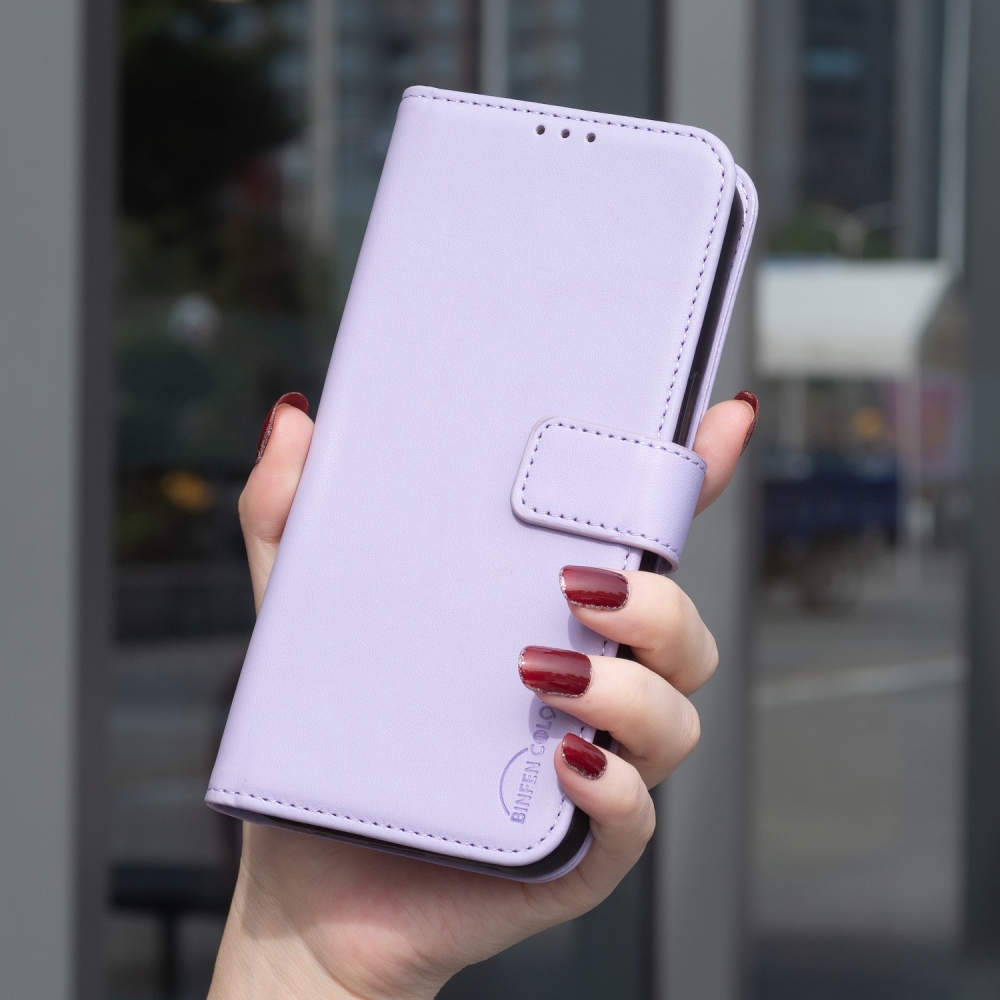 BNF knížkové pouzdro na iPhone 17 Pro Max - světlefialové