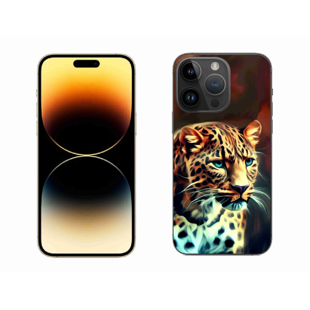 Gelový kryt mmCase na iPhone 14 Pro Max - leopard