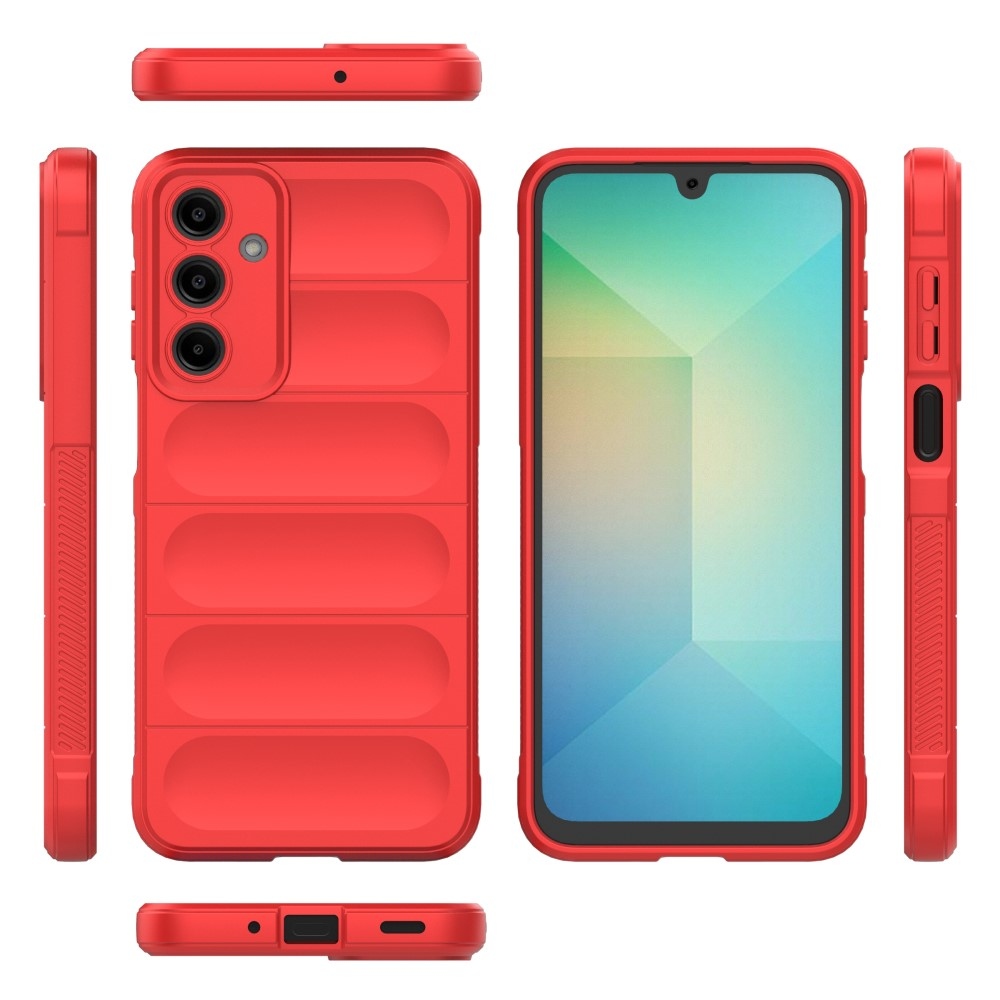 Rugg odolný gelový obal na Samsung Galaxy A16 4G/5G - červený