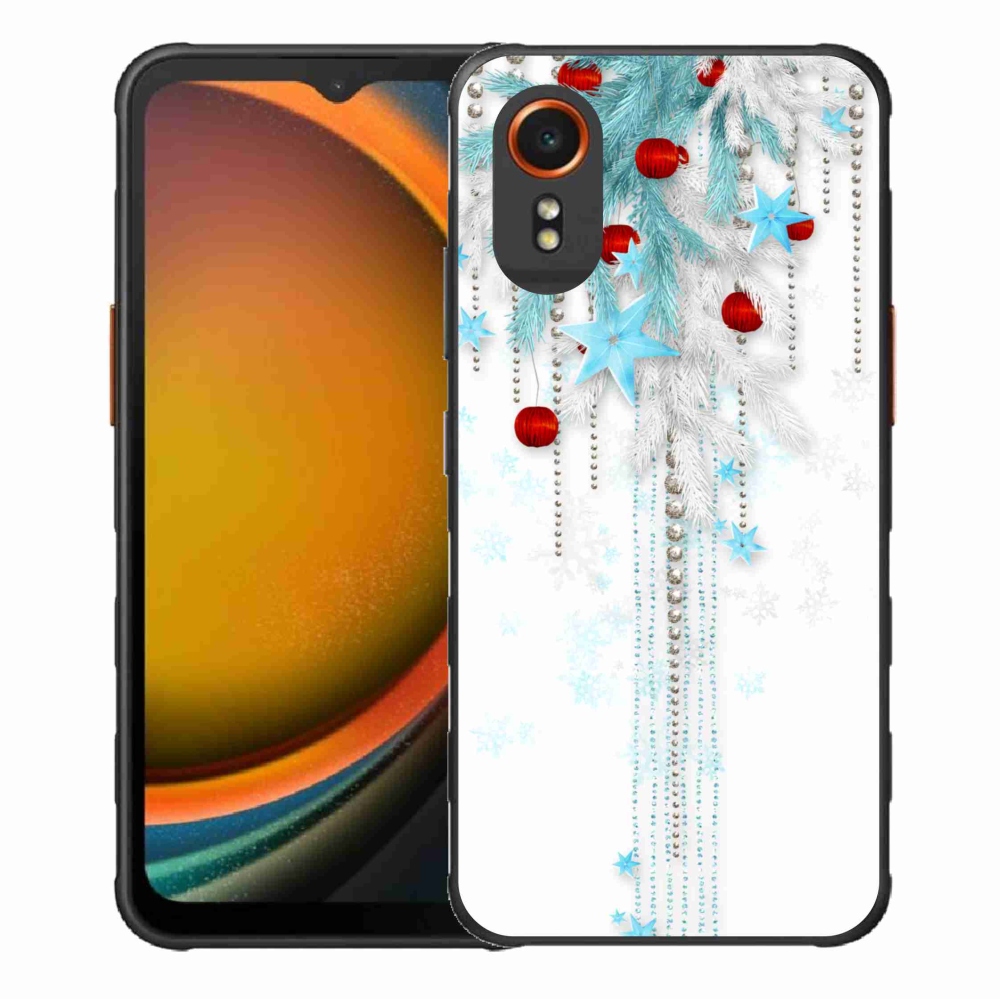 Gelový kryt mmCase na Samsung Galaxy Xcover 7 - vánoční ozdoby
