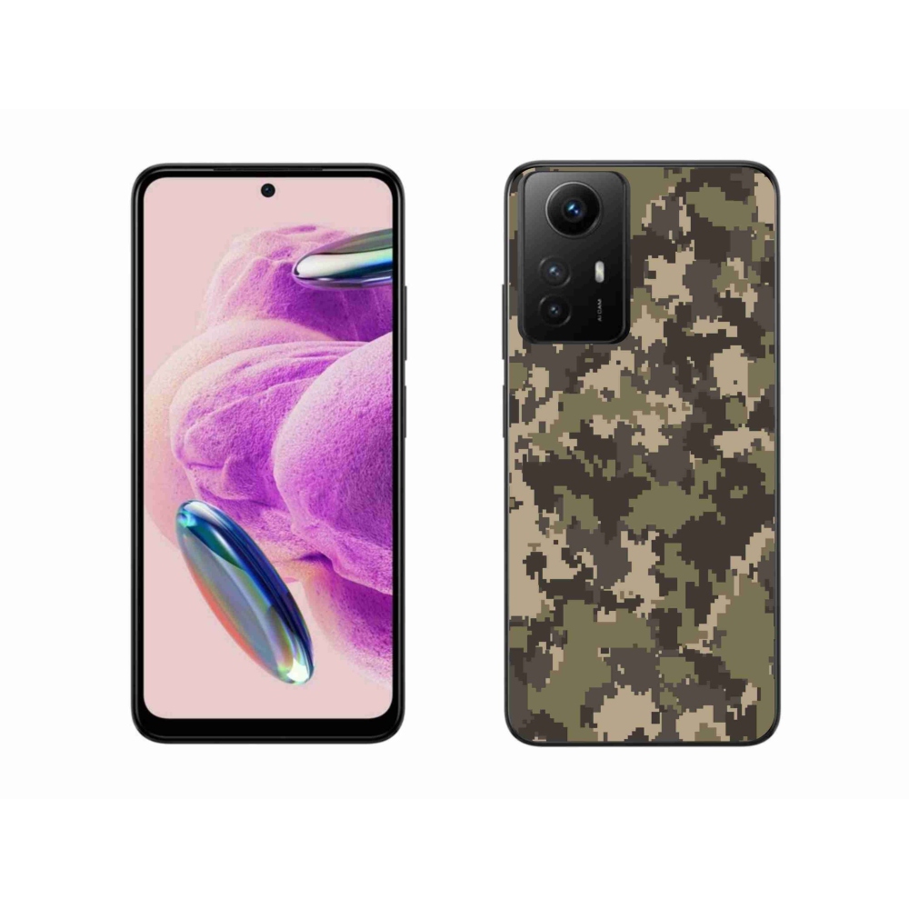 Gelový kryt mmCase na Xiaomi Redmi Note 12S - maskáčový vzor 12