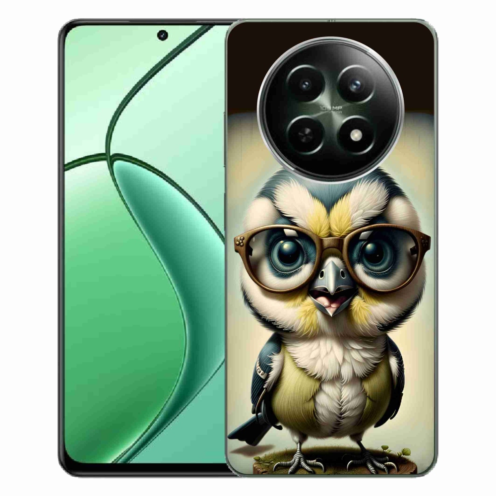 Gelový kryt mmCase na Realme 12 5G/12x 5G - mládě s brýlemi