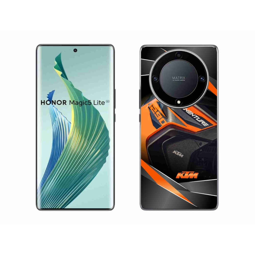 Gelový kryt mmCase na Honor Magic 5 Lite 5G - motorka ktm