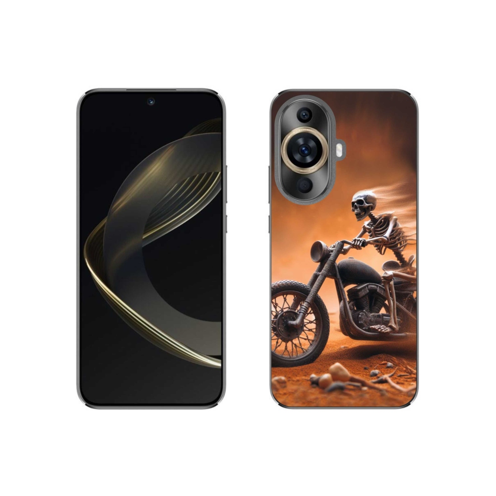 Gelový kryt mmCase na Huawei Nova 11 - kostra na motorce