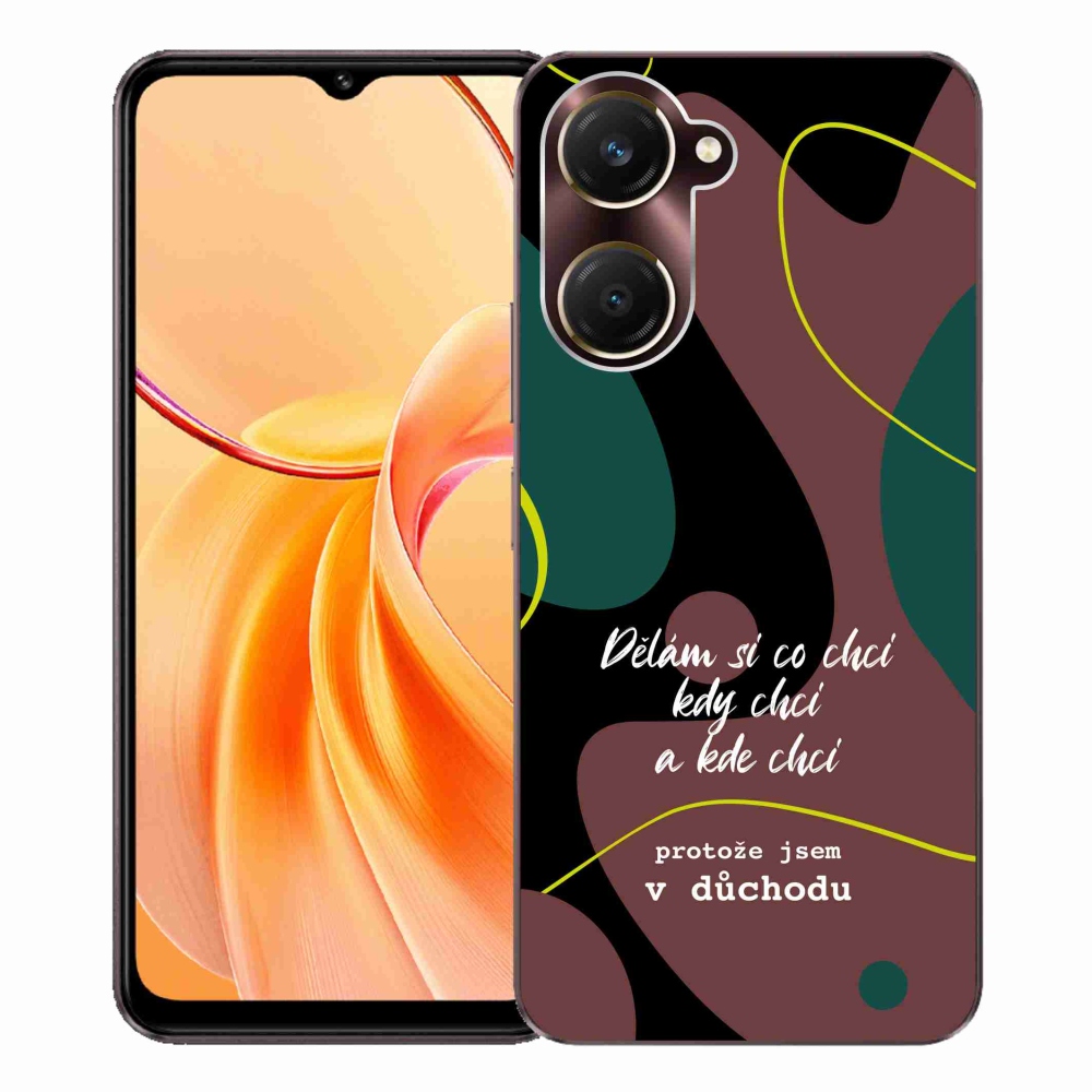 Gelový kryt mmCase na Vivo Y28s 5G - vtipný text 10 černé pozadí