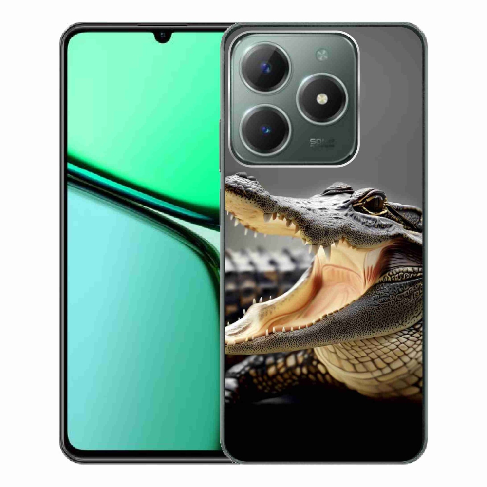Gelový kryt mmCase na Realme C61 - krokodýl