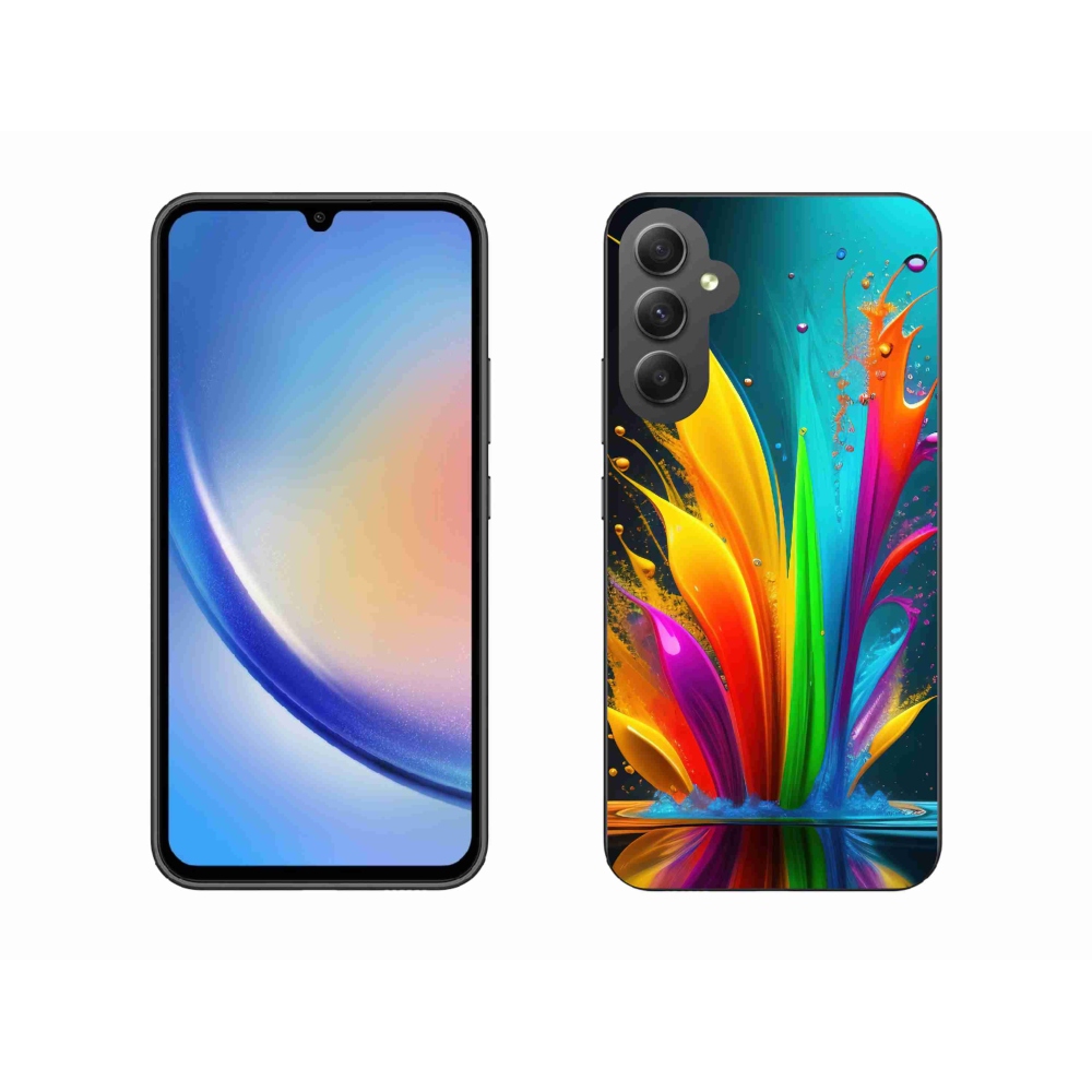 Gelový kryt mmCase na Samsung Galaxy A34 5G - abstraktní motiv 1
