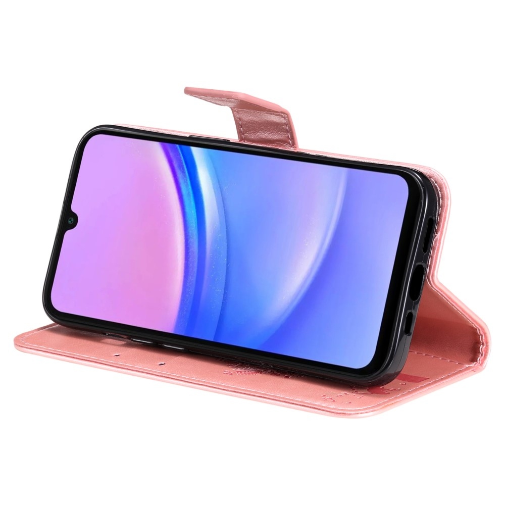 Trees knížkové pouzdro na Samsung Galaxy A16 4G/5G/A26 5G - růžovozlaté