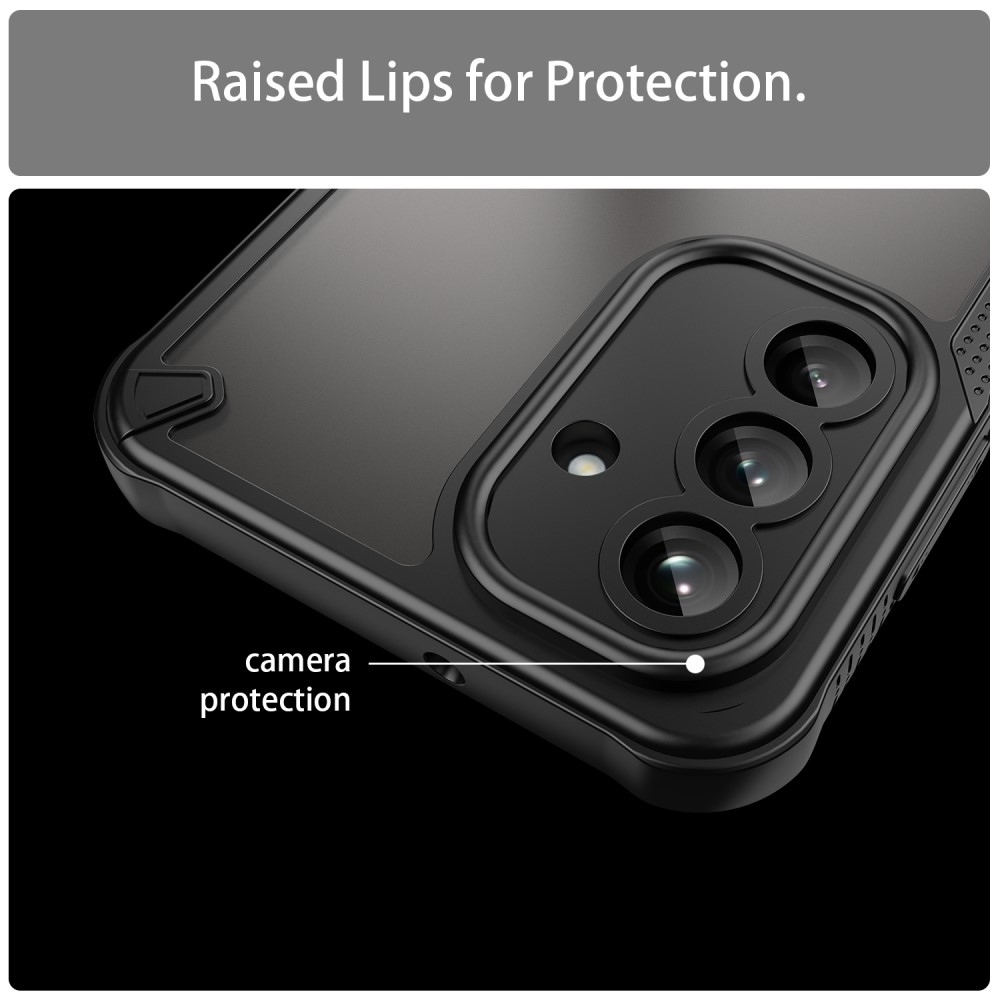 Frosted odolný kryt na Samsung Galaxy A26 5G - černý