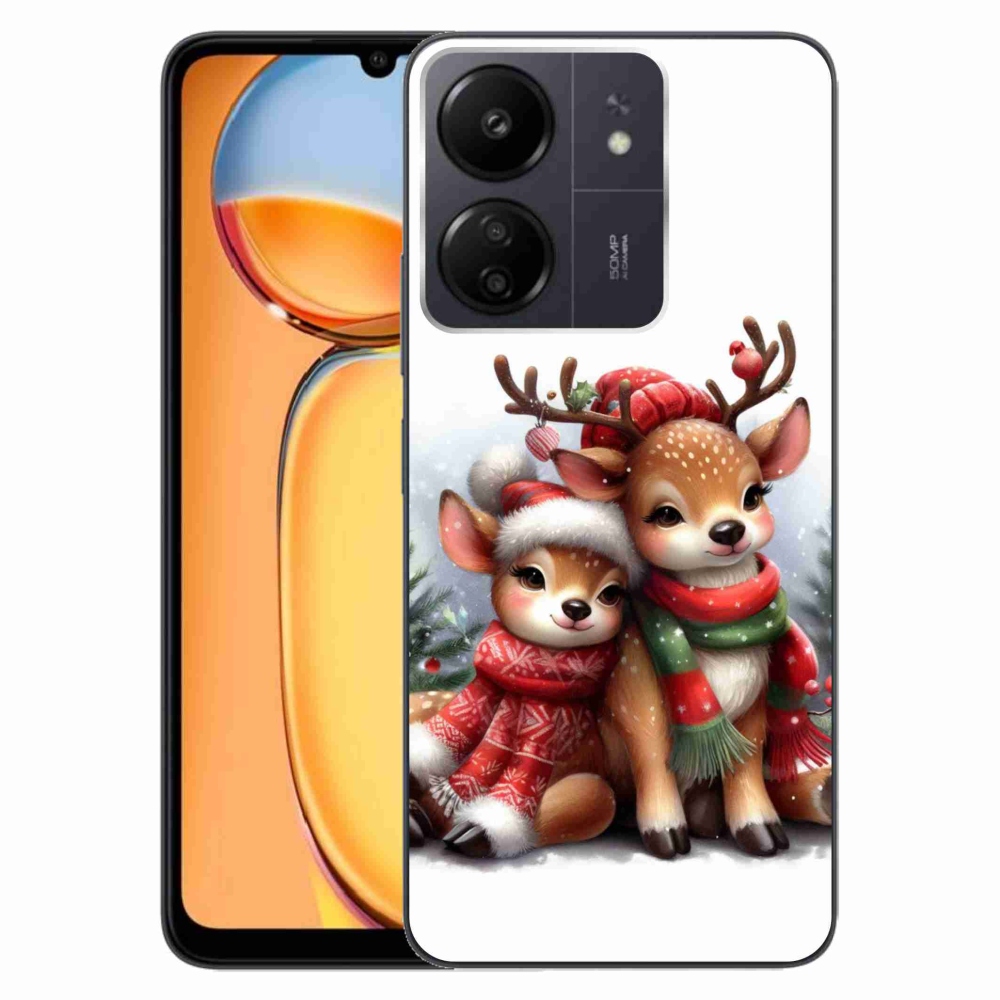 Gelový kryt mmCase na Xiaomi Poco C65/Redmi 13C - vánoční sobi