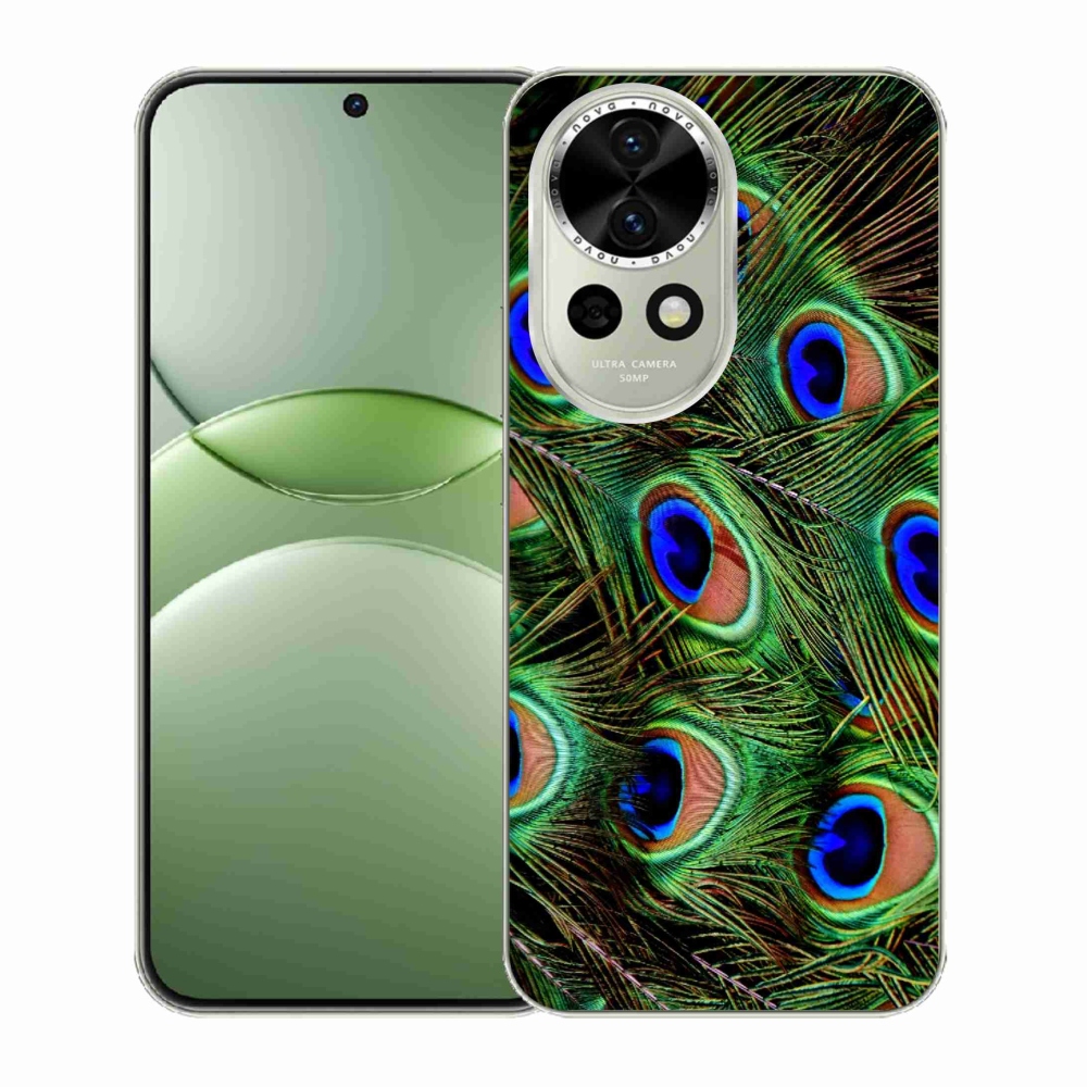 Gelový kryt mmCase na Huawei Nova 13 5G - paví peří