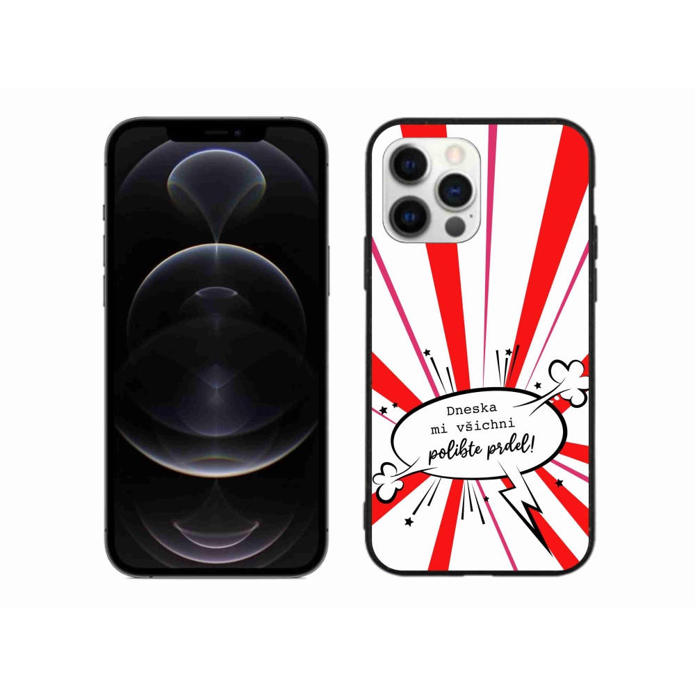 Gelový kryt mmCase na iPhone 12 Pro Max - vtipný text 15 bílé pozadí