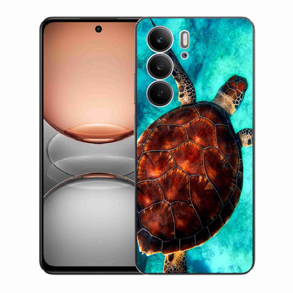 Gelový kryt mmCase na Realme C75 - želva