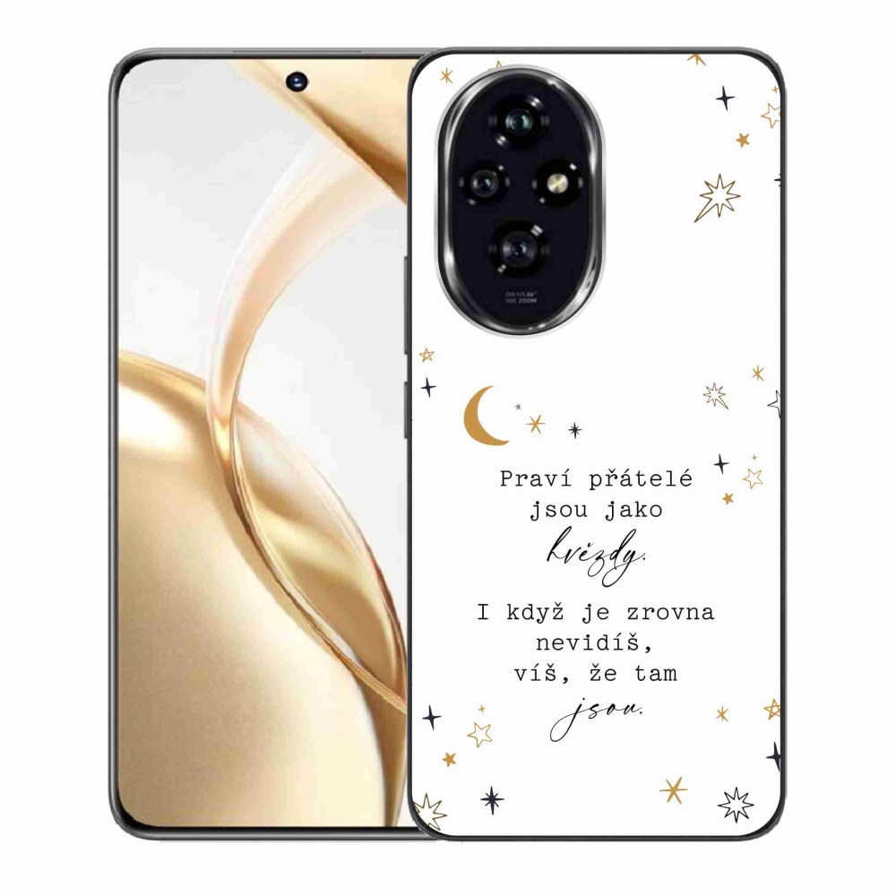 Gelový kryt mmCase na Honor 200 5G - citát 6 bílé pozadí