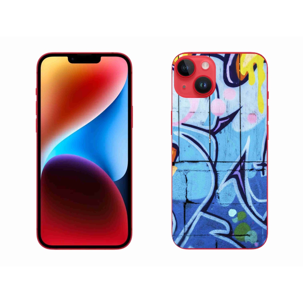 Gelový kryt mmCase na iPhone 14 Plus - graffiti