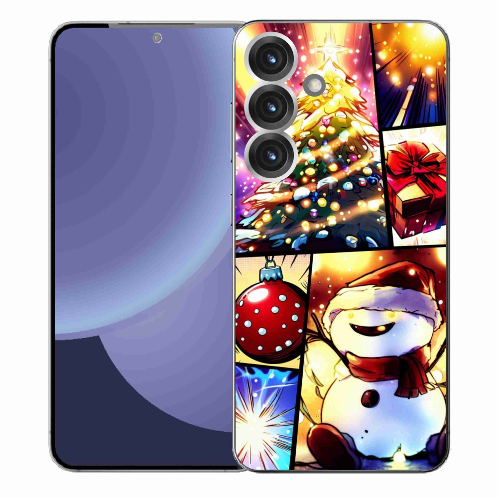 Gelový kryt mmCase na Samsung Galaxy S25+ - vánoční motivy 1