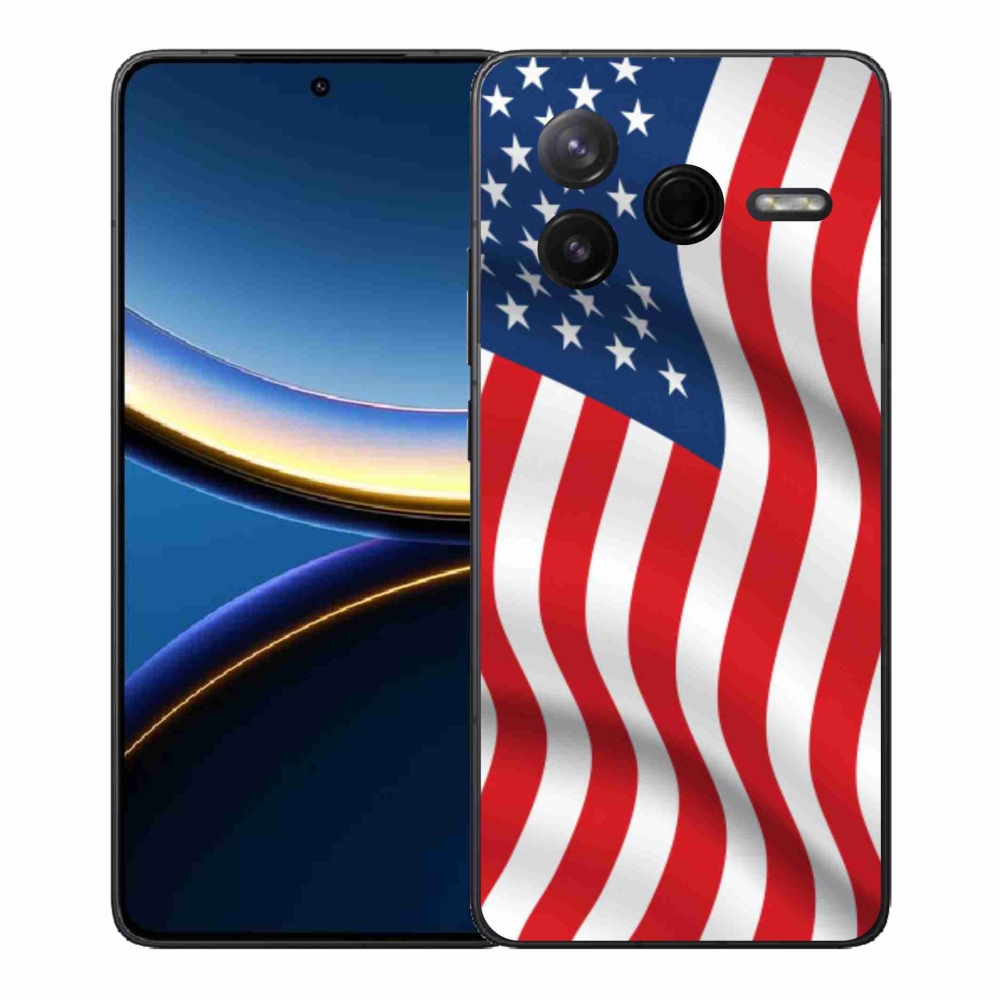 Gelový kryt mmCase na Xiaomi Poco F7 Pro - USA vlajka