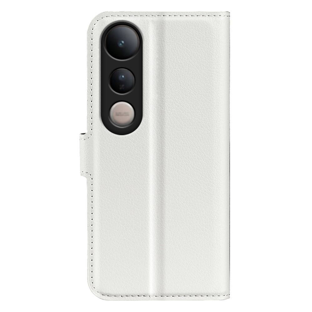 Litchi knížkové pouzdro na Vivo V50 Lite 4G/5G - bílé