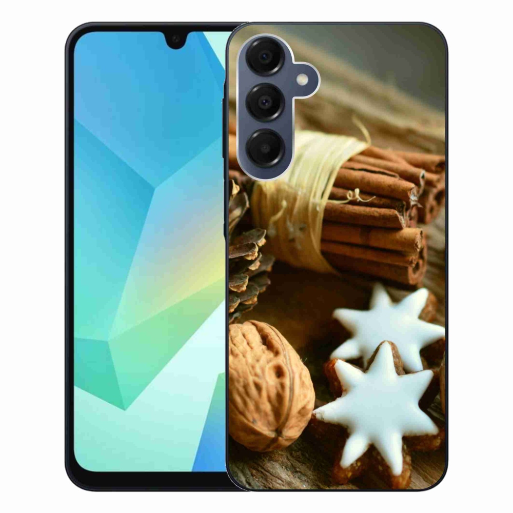 Gelový kryt mmCase na Samsung Galaxy A16 4G/5G - skořice a perníčky