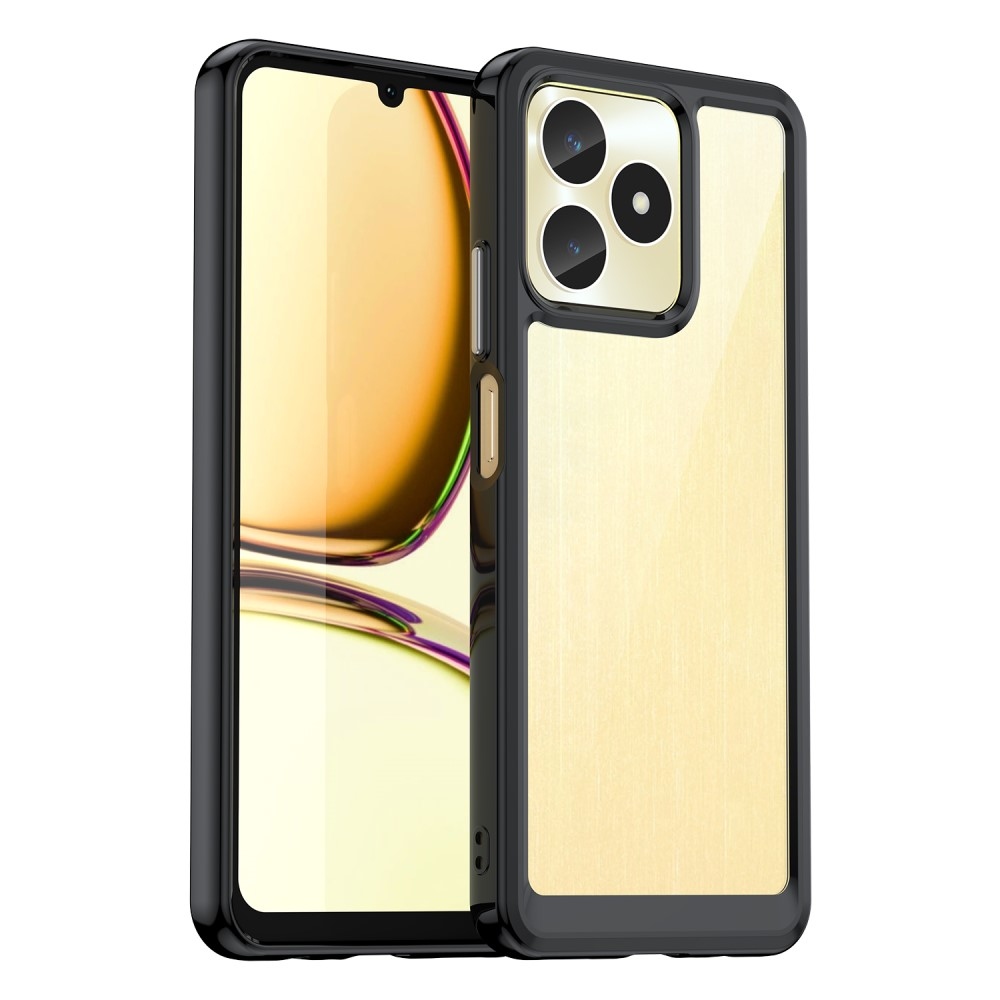 Gelový obal s pevnými zády na Realme C51/C53 - černý