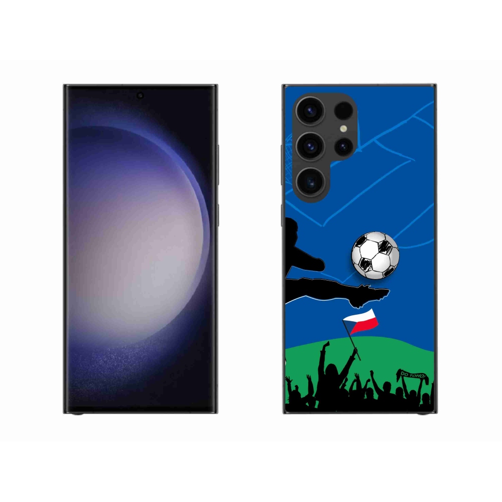 Gelový kryt mmCase na Samsung Galaxy S23 Ultra 5G - fanoušci fotbalu