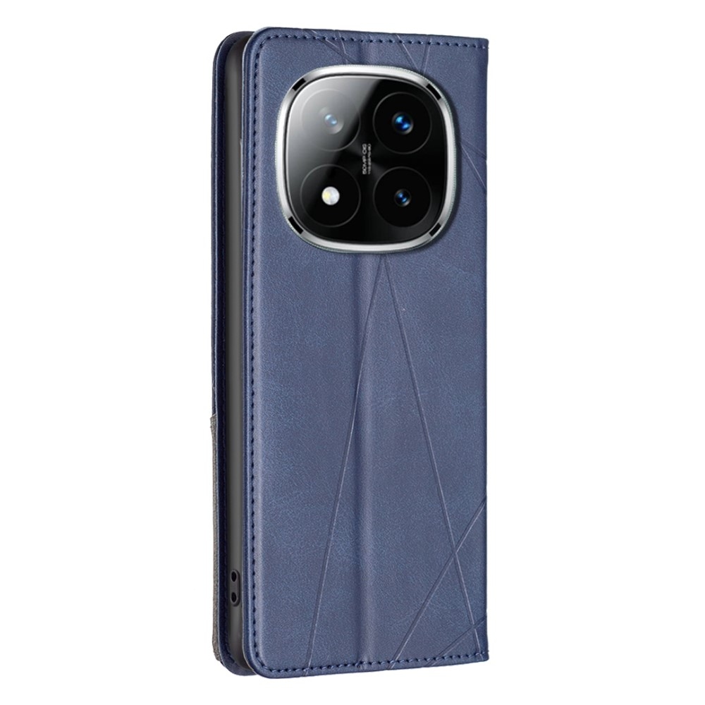 Triangle knížkové pouzdro na Xiaomi Redmi Note 14 Pro - modré