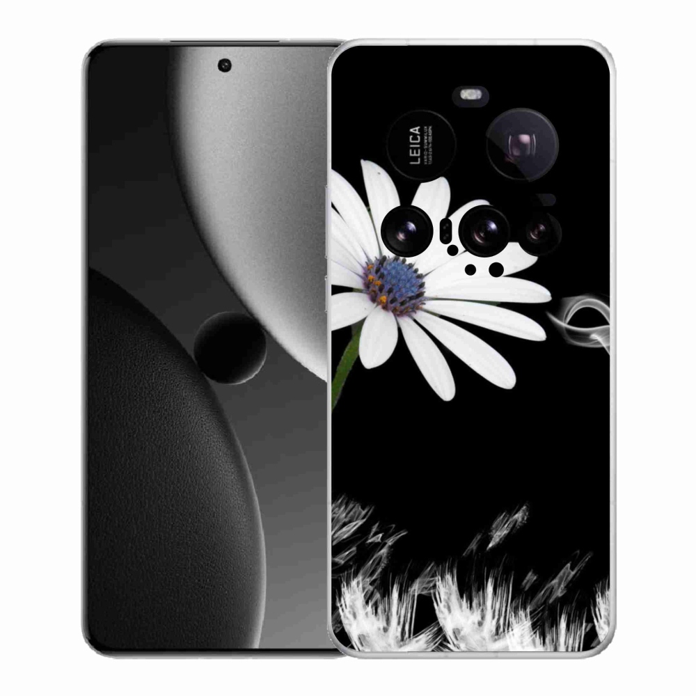Gelový kryt mmCase na Xiaomi 15 Ultra - bílá květina