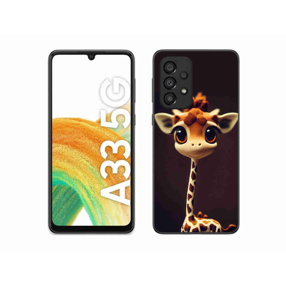 Gelový kryt mmCase na Samsung Galaxy A33 5G - malá žirafa