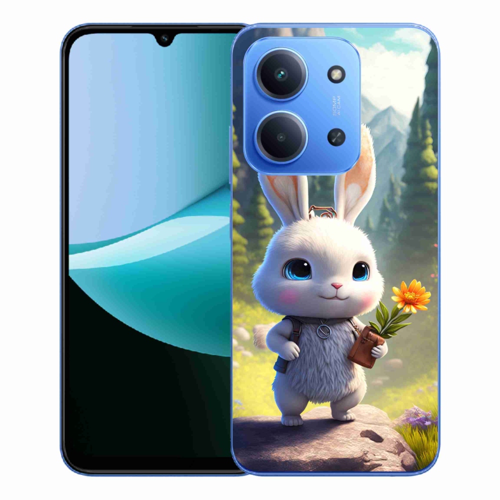 Gelový kryt mmCase na Xiaomi Redmi 15C 4G/5G (173mm) - roztomilý králíček