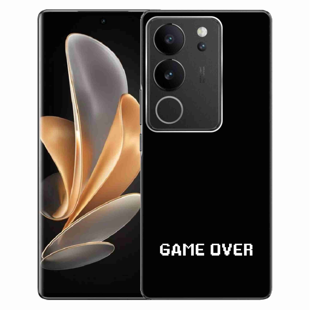 Gelový kryt mmCase na Vivo V29 5G - game over černé pozadí