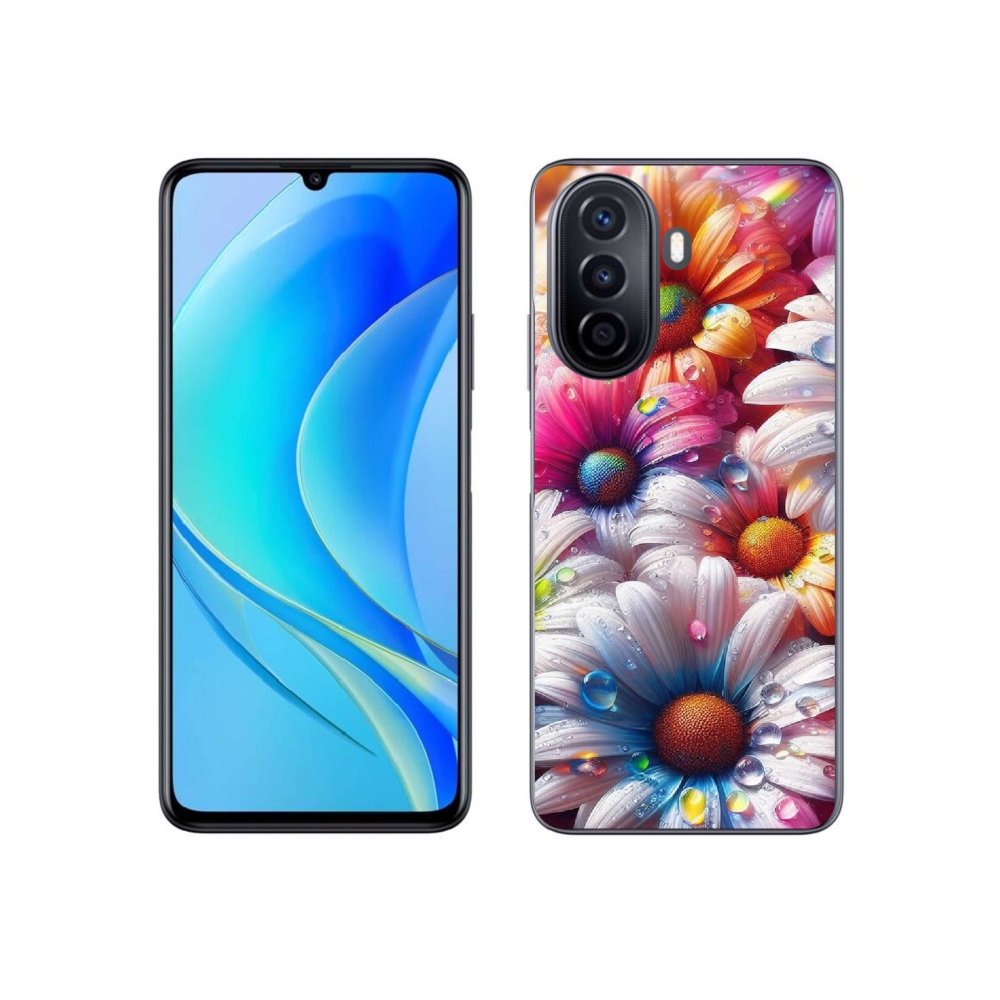 Gelový kryt mmCase na Huawei Nova Y70 - barevné kopretiny