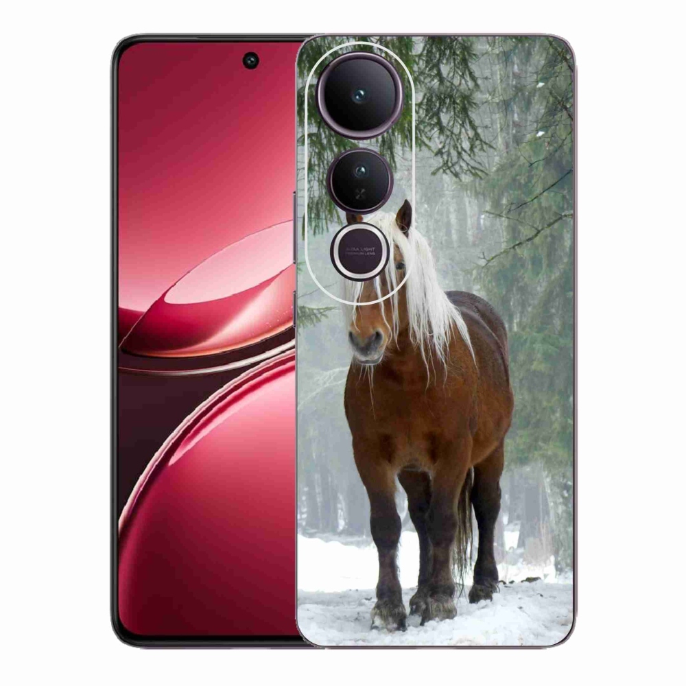 Gelový kryt mmCase na Vivo V50 Lite 4G/5G - kůň v lese