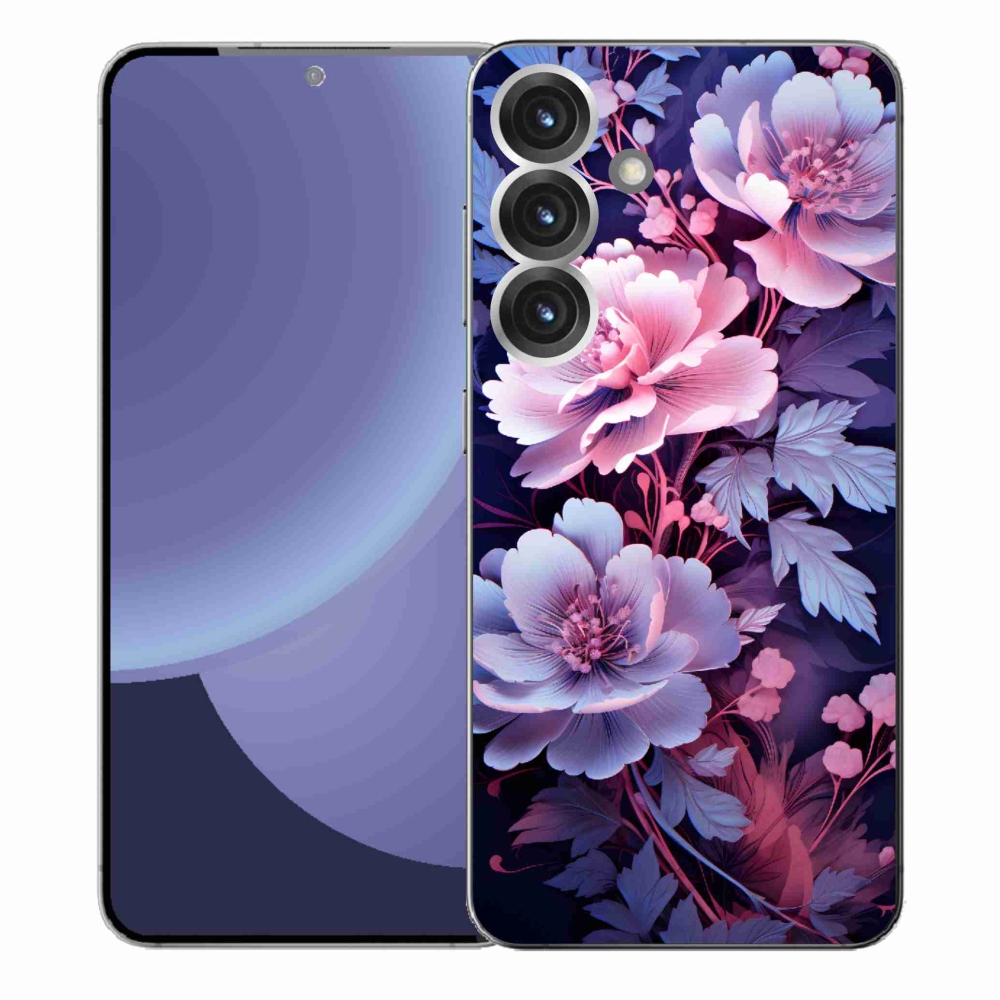 Gelový kryt mmCase na Samsung Galaxy S25+ - květiny 11