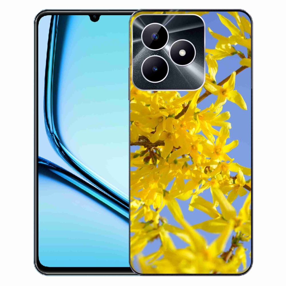 Gelový kryt mmCase na Realme Note 50 - žluté květy